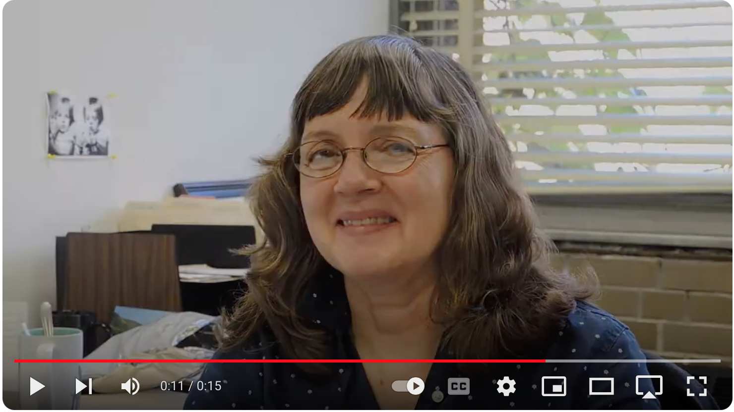 Thumbnail from social post video featuring Giving Day trivia with Professor Margaret Power.
