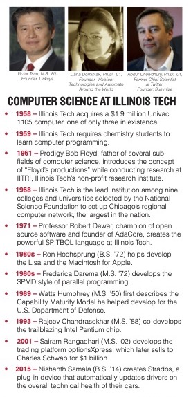 JPEG image of a section of Illinois Tech's Cleversafe Initiative one-pagers.